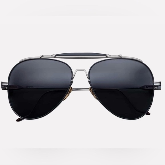 Jaques Marie Marg GonzoStylishBlackAviatorSunglasses
